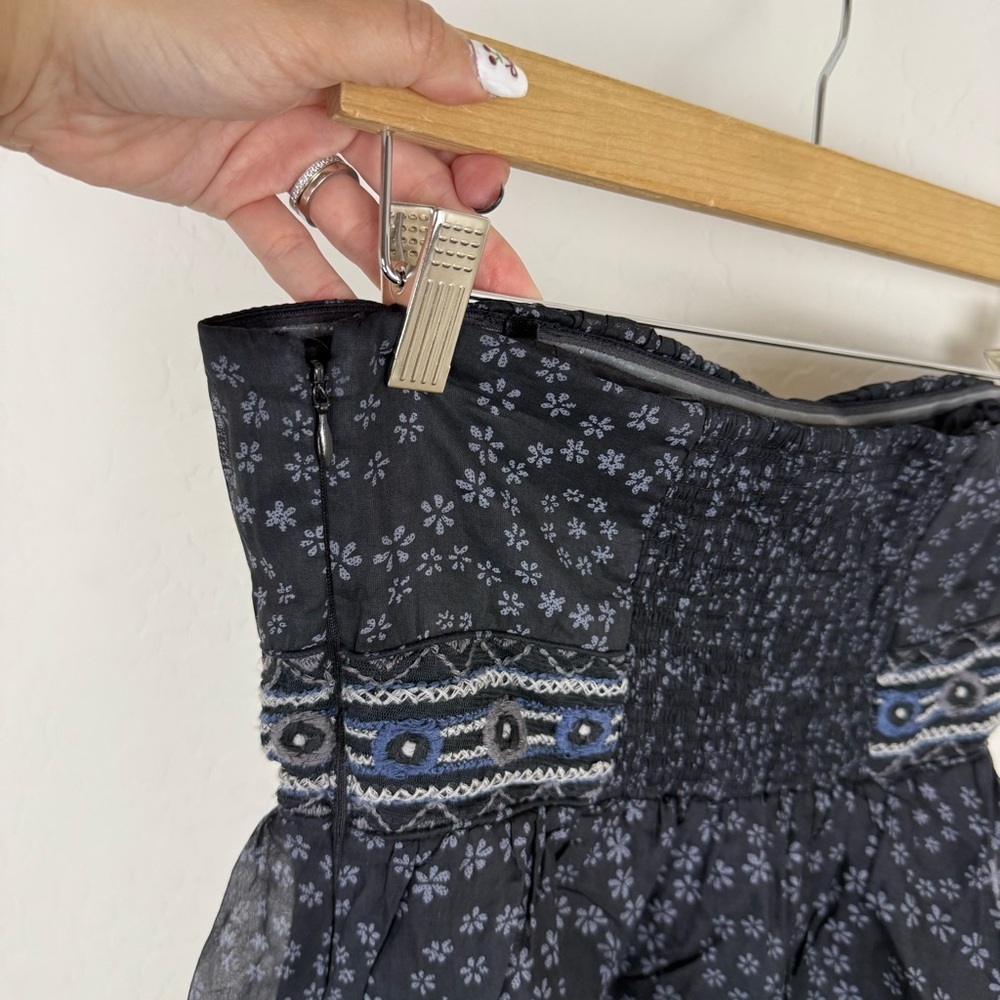 Vintage Y2K Free People Size Strapless Embroidered Dress - Picture 12 of 12